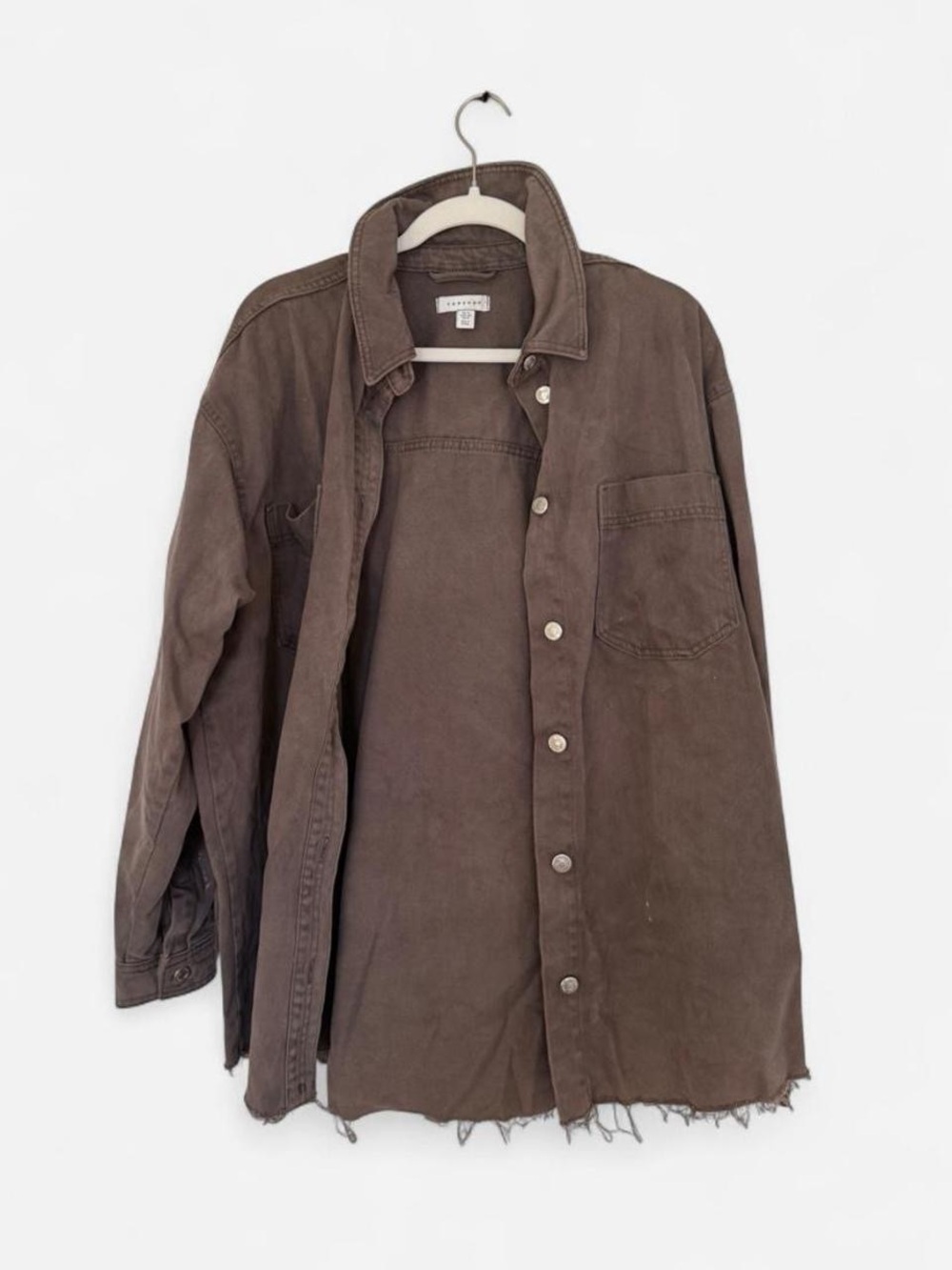 Topshop Brown Men's Lightweight Overshirt Jacket